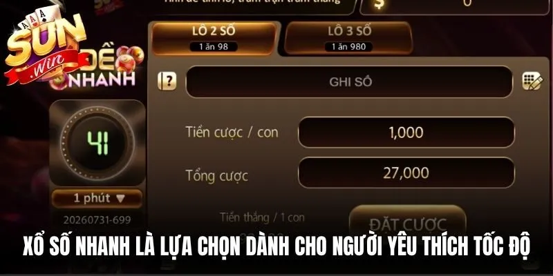 Xổ số nhanh là lựa chọn dành cho những người yêu thích tốc độ và sự linh hoạt
