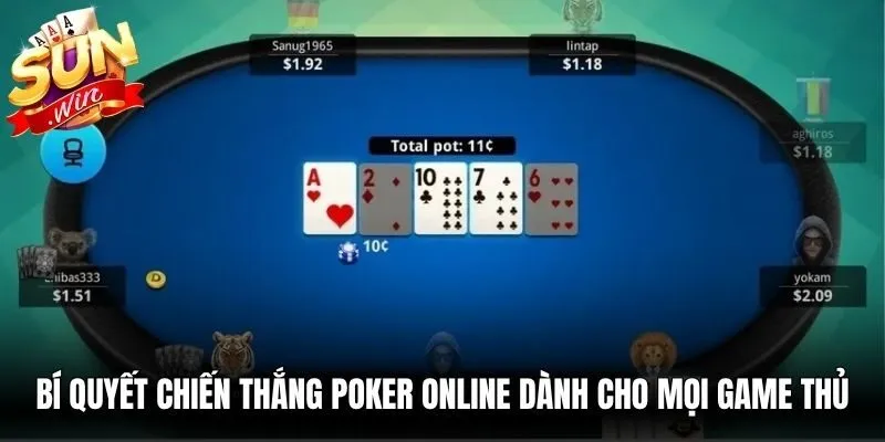 Bí quyết chiến thắng poker online dành cho mọi game thủ