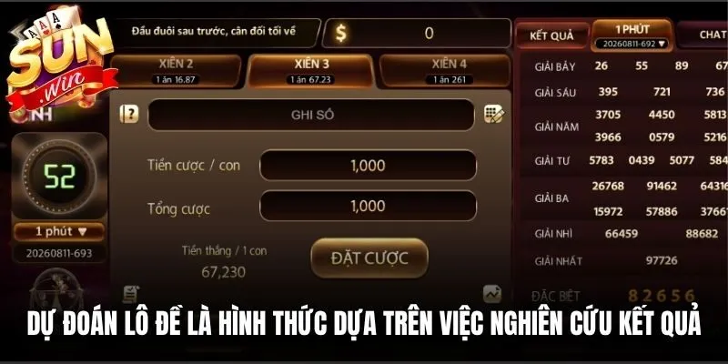 Dự đoán lô đề là hình thức dựa trên việc nghiên cứu kết quả