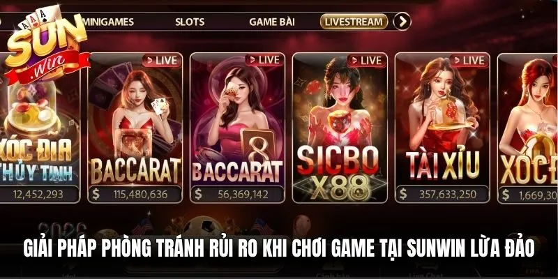Giải pháp phòng tránh rủi ro khi chơi game tại Sunwin lừa đảo