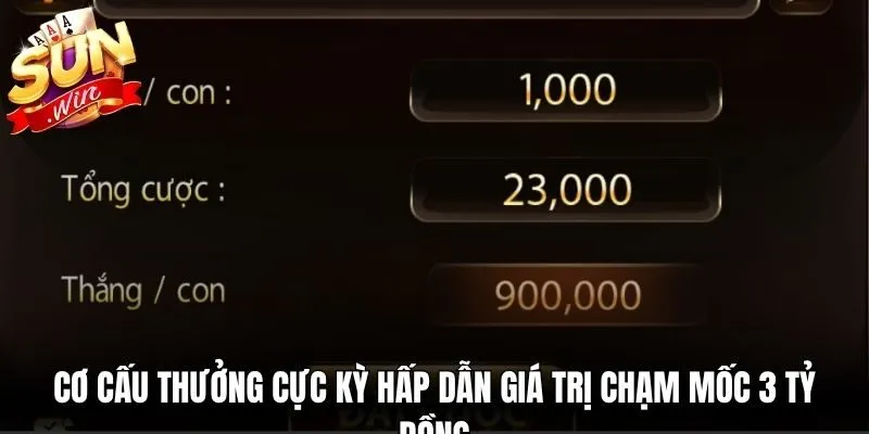 Cơ cấu thưởng cực kỳ hấp dẫn giá trị chạm mốc 3 tỷ đồng