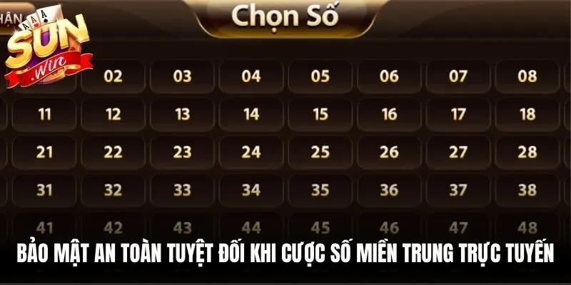 Bảo mật an toàn tuyệt đối khi cược số miền Trung trực tuyến