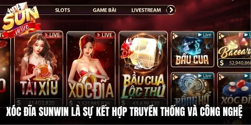 Xóc đĩa Sunwin là sự kết hợp giữa truyền thống và công nghệ trực tuyến